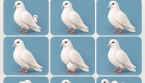 Test visuel : combien de colombes voyez-vous en premier ?