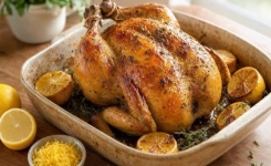 Poulet rôti : l’astuce au citron pour obtenir une peau plus croustillante