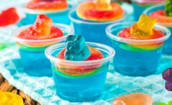 Adorables Jello Shots « party piscine » (Sans Alcool)