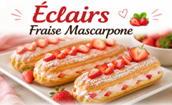 Éclairs fraise mascarpone : le dessert frais et gourmand qui fait sensation