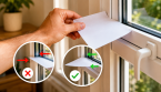 Il glisse une simple feuille de papier dans sa fenêtre fermée : ce test facile et gratuit vous permet de repérer là où le chaud rentre