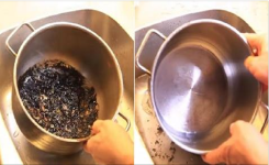 Comment nettoyer une casserole brûlée facilement ! 
